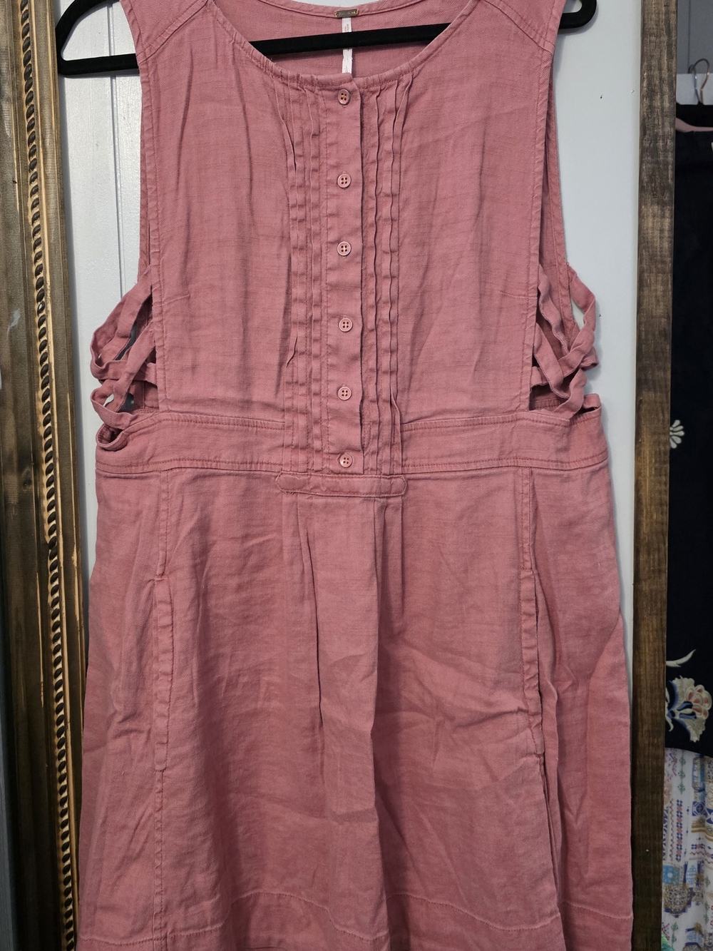 Free People Dusty Rose Sleeveless Mini Dress
